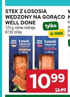 Stek z łososia wędzony na gorąco Well Done promocja w Stokrotka