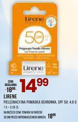 Pielęgnacyjna pomadka ochronna, SPF 50 promocja w Drogerie Natura