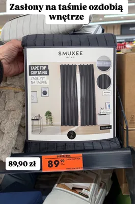 Zasłony na taśmie 2 szt. promocja w Biedronka