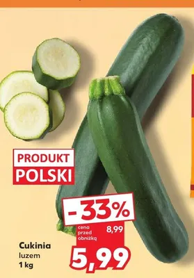 Cukinia luzem polska promocja w Kaufland
