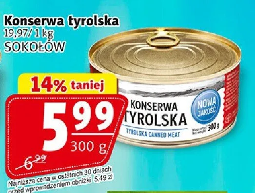 Konserwa tyrolska promocja w Prim Market