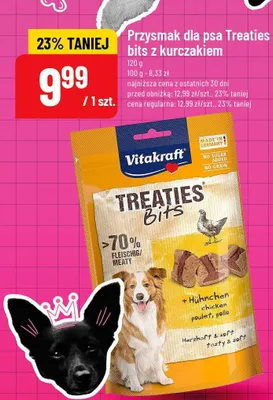 Przysmak dla psa Vitakraft Treaties Bits z kurczakiem promocja w POLOmarket