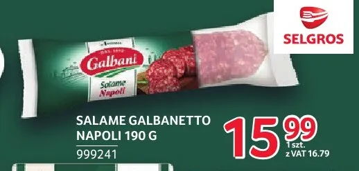 Salame Galbanetto Napoli Galbani promocja w Selgros