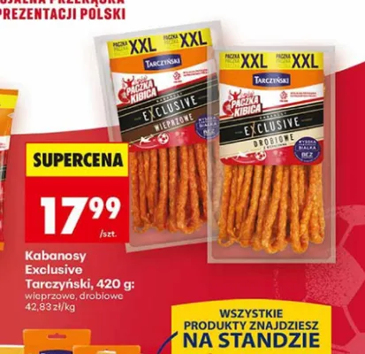 Kabanosy Exclusive Tarczyński promocja w Biedronka