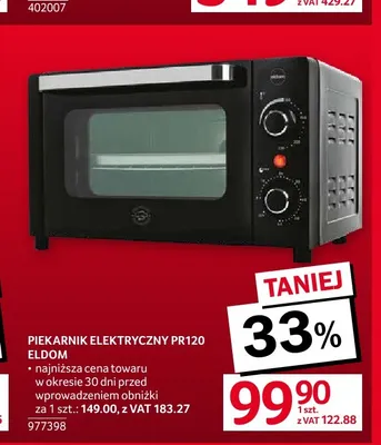 Piekarnik elektryczny PR120 Eldom promocja w Selgros