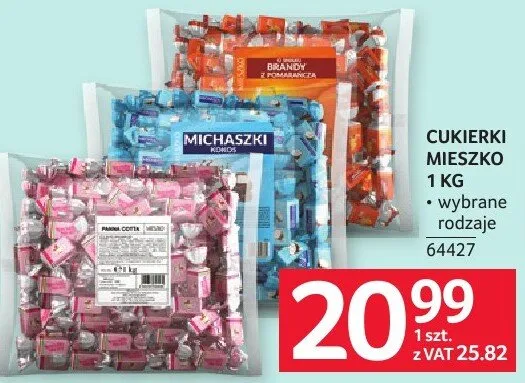 Cukierki Mieszko 1 kg promocja w Selgros