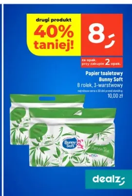 Papier toaletowy Bunny Soft Green Tea 3-warstwowy promocja w Dealz