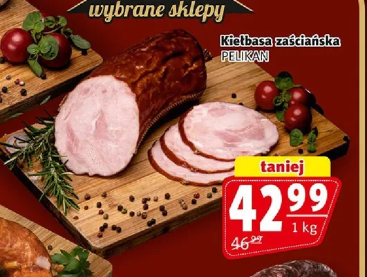 Kiełbasa zaściańska Pelikan promocja w Prim Market