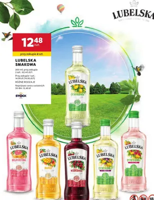 Wódka smakowa Lubelska różne rodzaje promocja w Stokrotka