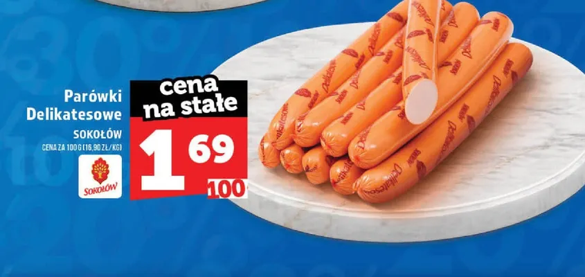 Parówki Delikatesowe Sokołów promocja w TOPAZ