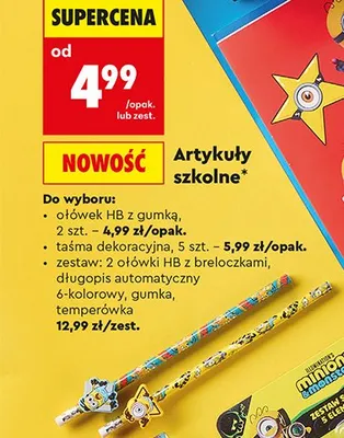 Ołówek HB z gumką St. Majewski promocja w Biedronka