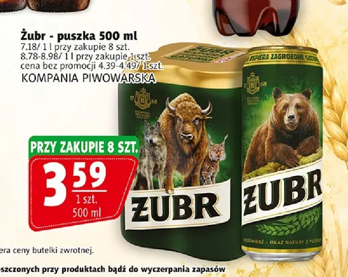 Piwo Żubr promocja w Prim Market