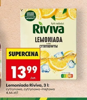 Lemoniada Riviva cytrynowa promocja w Biedronka