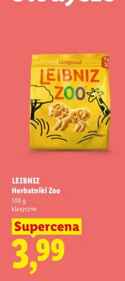 Herbatniki Zoo Leibniz klasyczne promocja w Lidl