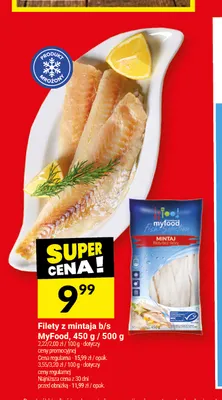 Filety z mintaja b/s MyFood 450 g promocja w Twój Market