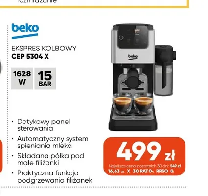 Ekspres kolbowy Cep 5304 X Beko promocja w Max Elektro