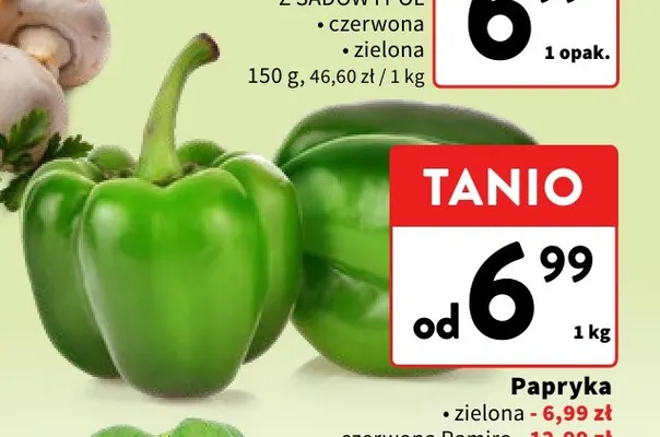 Papryka zielona promocja w Intermarche