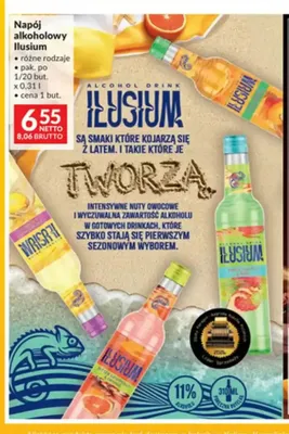 Napój alkoholowy Ilusium różowy promocja w Makro
