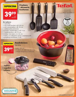Ostrzałka do noży Tefal promocja w Biedronka