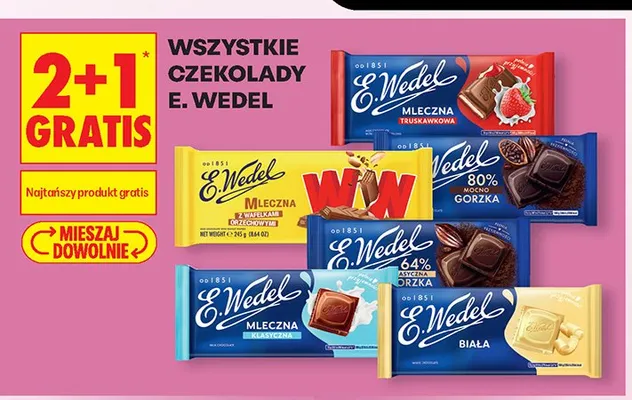 Czekolada E.Wedel promocja w Biedronka