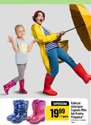 Kalosze dziecięce Kraina Pingwina promocja w POLOmarket