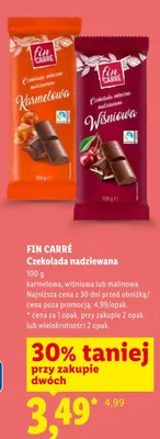 Czekolada nadziewana FIN CARRÉ promocja w Lidl
