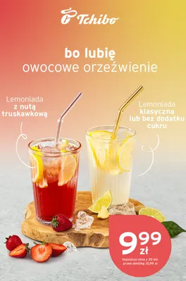 Lemoniada z nutą truskawkową Tchibo promocja w Tchibo