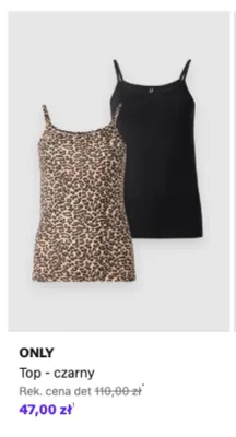 Top ONLY czarny promocja w Lounge by Zalando
