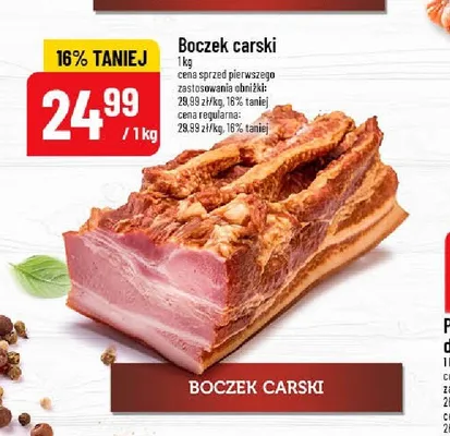 Boczek carski Pekpol promocja w POLOmarket