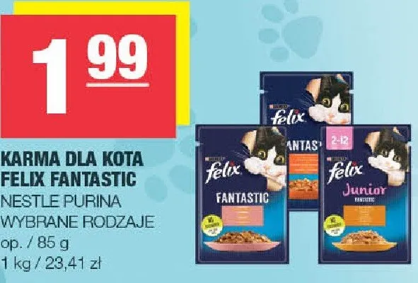 Karma dla kota Felix Fantastic promocja w SPAR