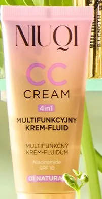 Multifunkcyjny krem-fluid CC Cream 4in1 01 Natural Niuqi promocja w Biedronka
