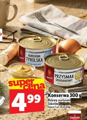 Konserwa tyrolska, przysmak śniadaniowy promocja w TOPAZ