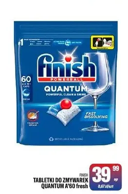 Tabletki do zmywarek Finish Quantum A'60 fresh promocja w Tomi Markt