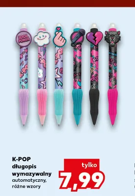 Długopis wymazywalny automatyczny K-POP promocja w Kaufland