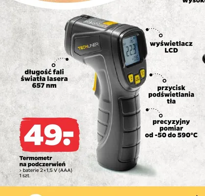 Termometr na podczerwień Techliner promocja w Netto