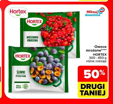Owoce mrożone Hortex promocja w Carrefour