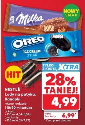 Lody na patyku, Kanapki różne rodzaje promocja w Kaufland