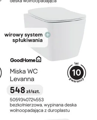 Miska WC GoodHome Levanna promocja w Castorama