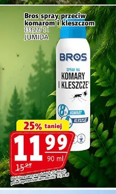 Spray na komary i kleszcze Bros promocja w Prim Market