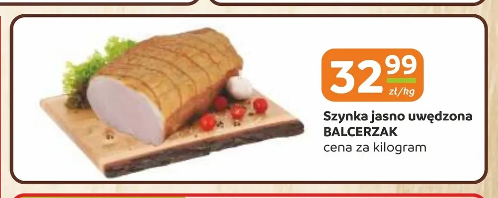 Szynka jasno uwędzona Balcerzak promocja w Gama