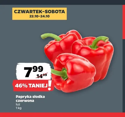 Papryka słodka czerwona luz promocja w Netto