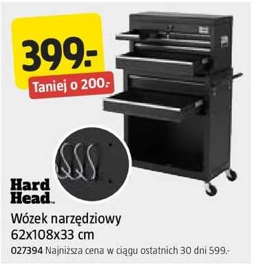 Wózek narzędziowy Hard Head 62x108x33cm promocja w Jula