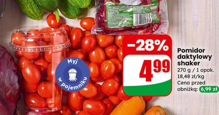 Pomidor daktylowy shaker promocja w Dino