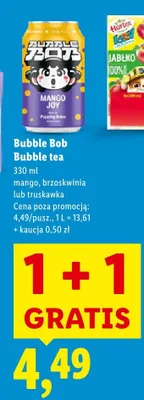 Bubble tea truskawka promocja w Lidl