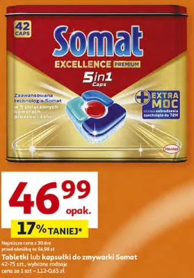 Tabletki lub kapsułki do zmywarki promocja w Auchan