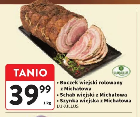Boczek wiejski rolowany z Michałowa Lukullus promocja w Intermarche