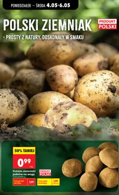 Ziemniaki jadalne na wagę polskie promocja w Biedronka