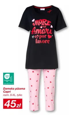 Damska piżama Capri promocja w KiK