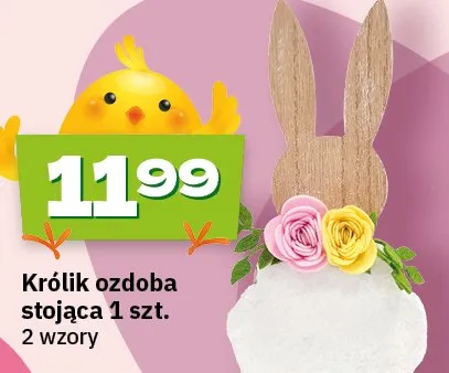 Królik ozdoba stojąca promocja w Twój Market