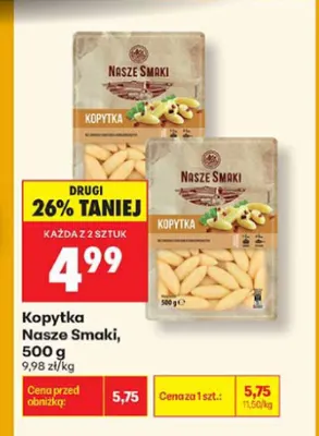 Kopytka Nasze Smaki promocja w Biedronka